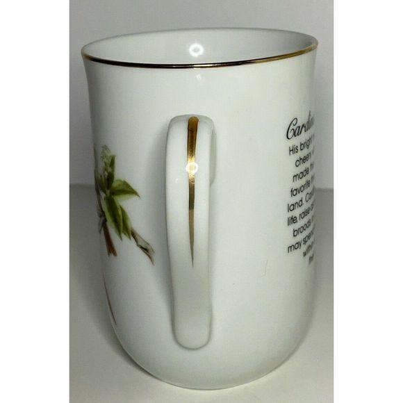 Cardinal Mug John James Audubon Birds Gold Trim 85 - Picture 5 of 7